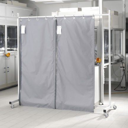 SHELTER-CR wipeable clean room laser safety curtain for sterile ORs
